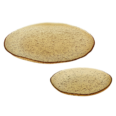 Cryspo Trio Σετ Πάστας 7 Τεμαχίων Γυάλινο 'Lovizna Amber' 33cm/22cm 8049035